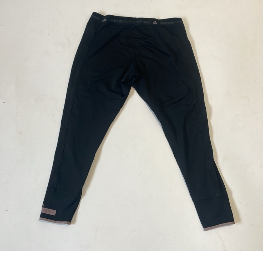 Adidas stella McCartney black pink yoga workout leggings sz L